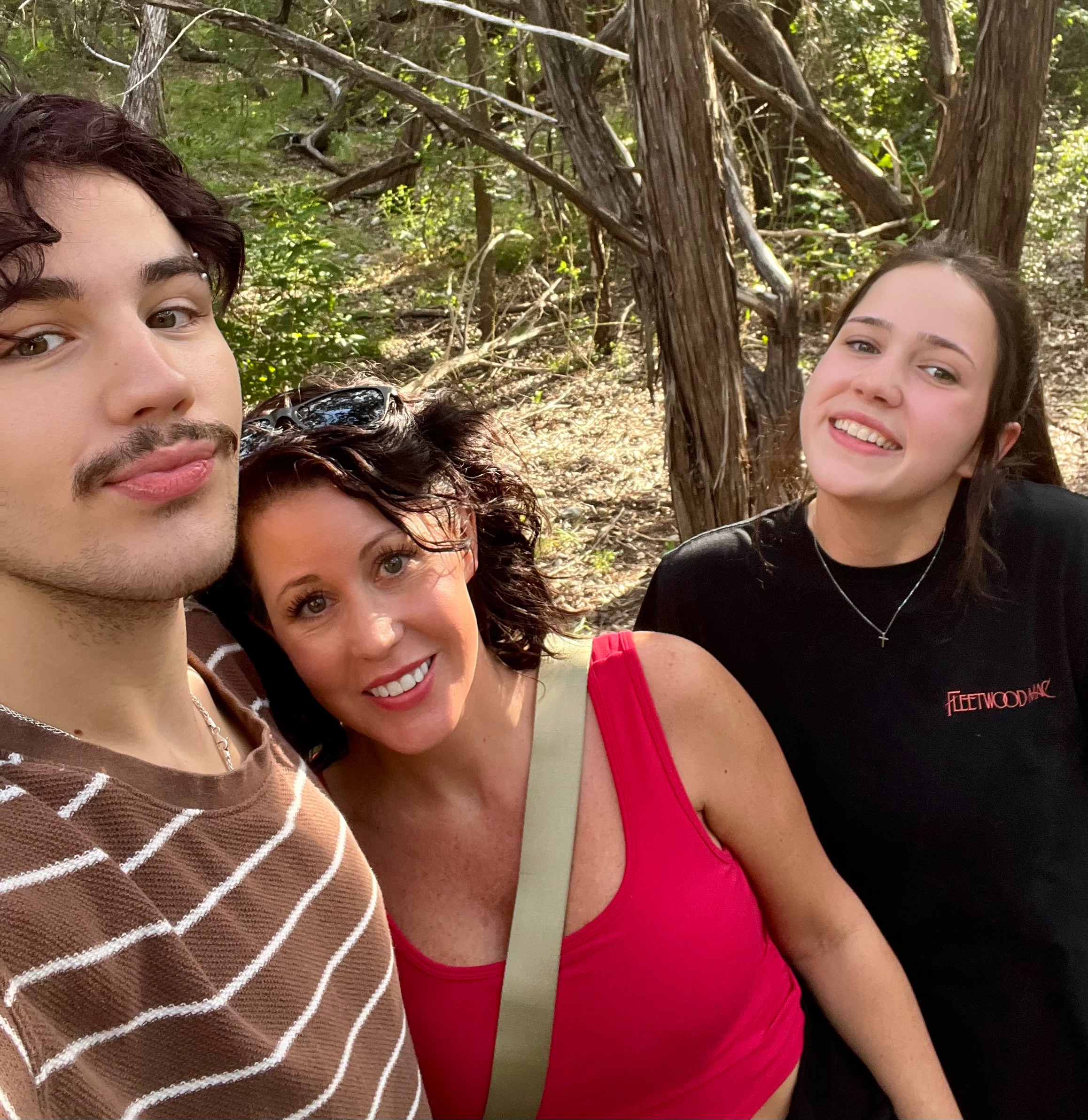 Family moment in nature